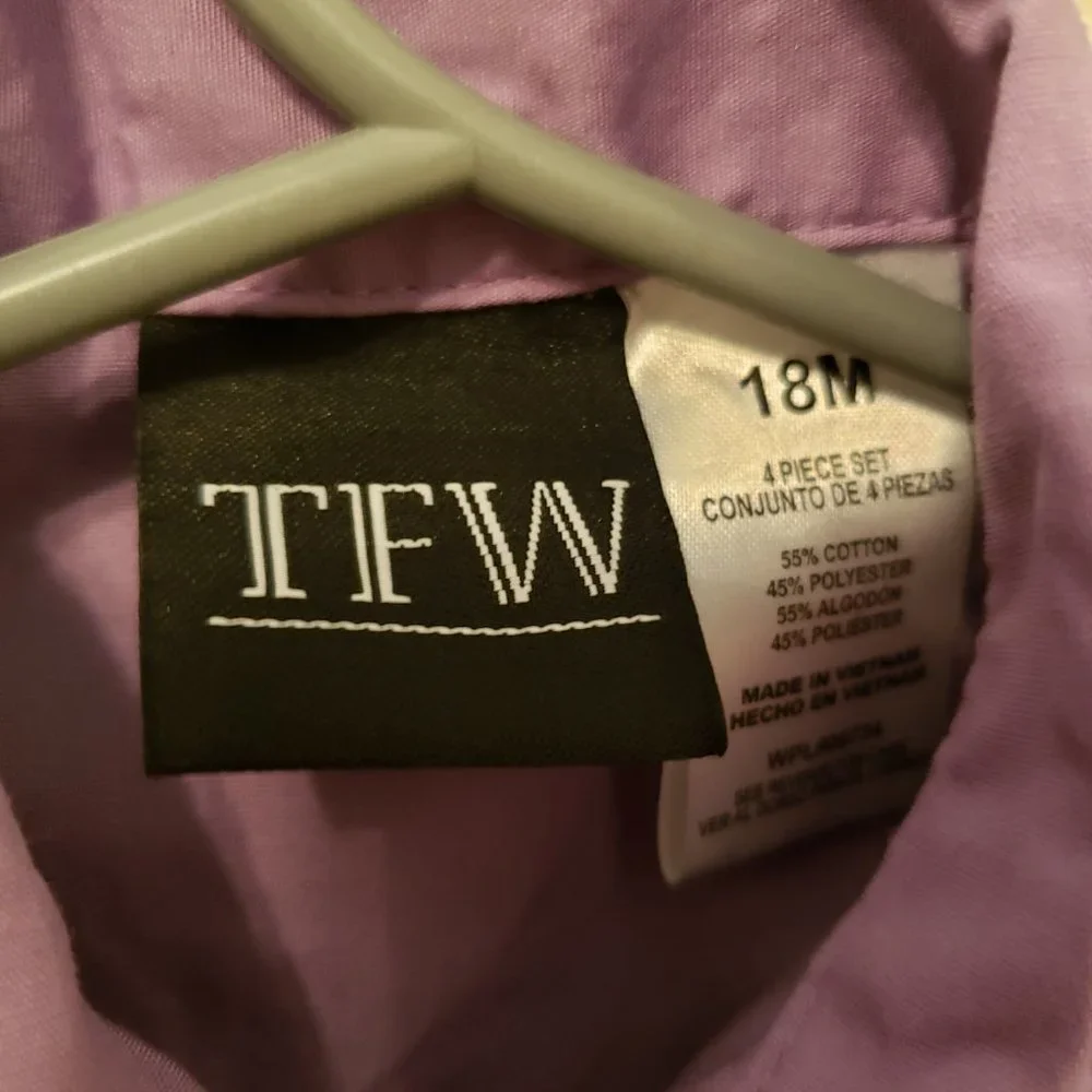 TFW purple and black Baby Suit - 18 months - Picture 2 of 6